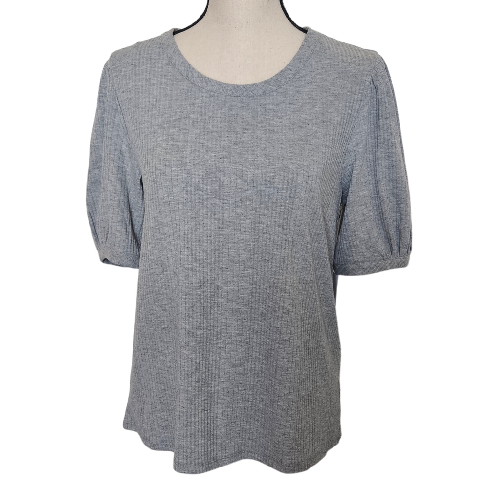 New Women's LC Lauren Conrad Light Heather Grey Top Size Medium
